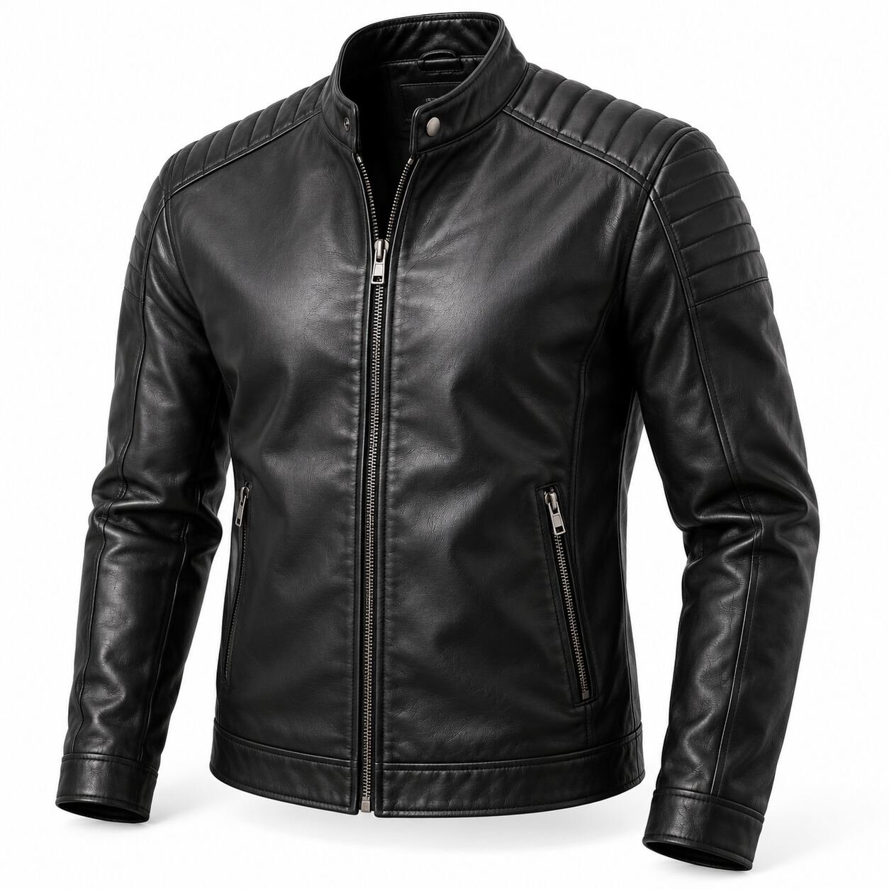 Heritage Luxury Full-Grain Leather Jacket