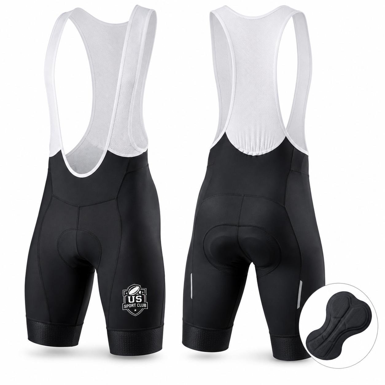 Custom Cycling Bib Shorts Manufacturer — Race Fit with Chamois