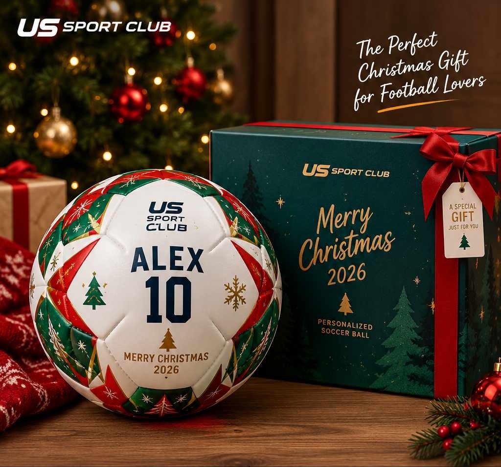Custom Name Logo Christmas Soccer Ball - Unique Christmas Gift 2026