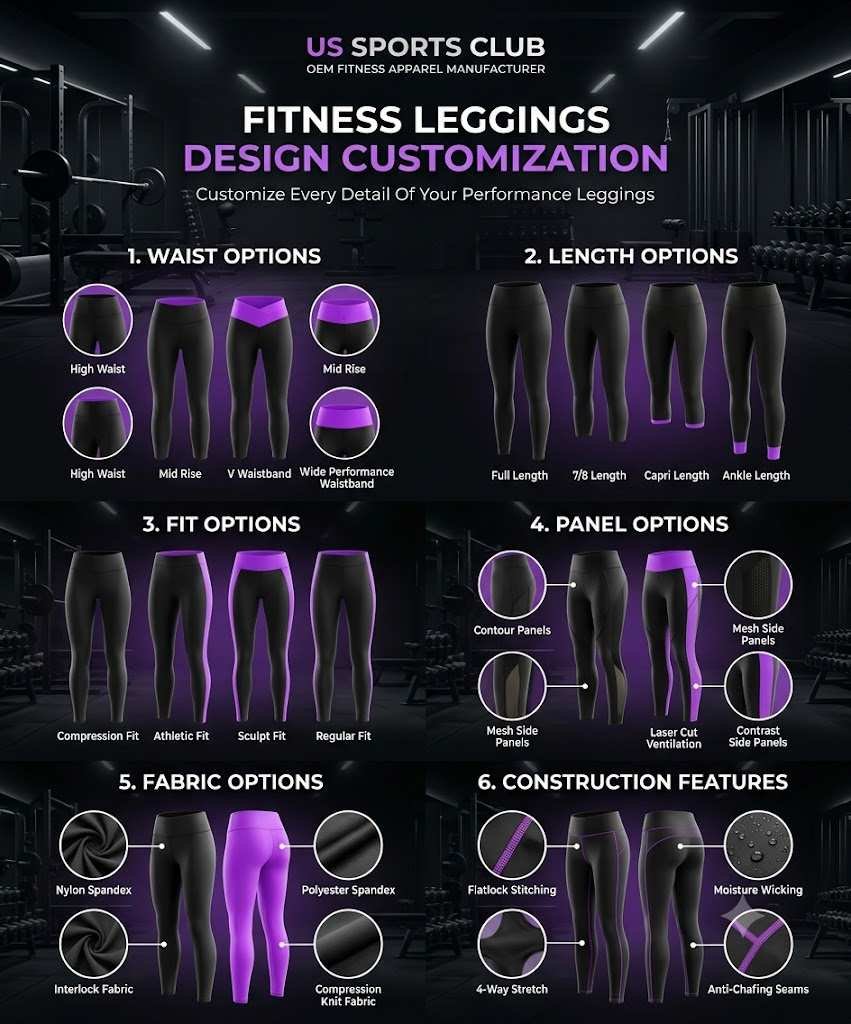 Premium Fitness Leggings Manufacturer | High Waist Gym & Yoga Leggings gallery