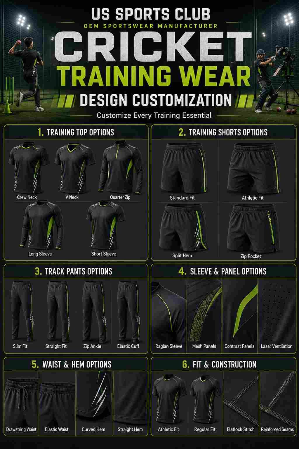 Cricket Training Wear Manufacturer | Custom OEM Cricket Training Apparel Supplier gallery