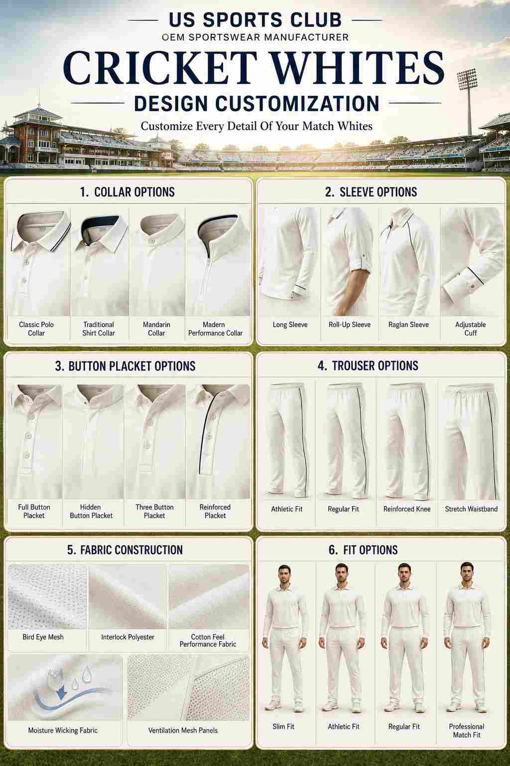 Cricket Whites Manufacturer | Custom OEM Cricket Whites Supplier gallery