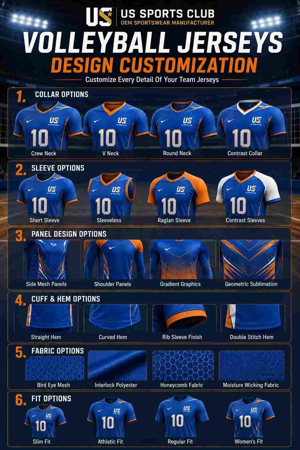 Volleyball Jerseys Manufacturer | Custom OEM Volleyball Jersey Supplier gallery