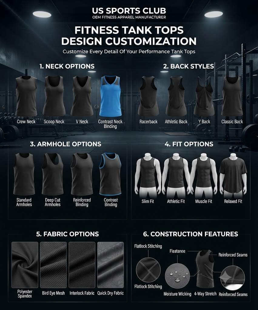 Fitness Tank Tops Manufacturer | Custom OEM Gym Tank Tops Supplier gallery
