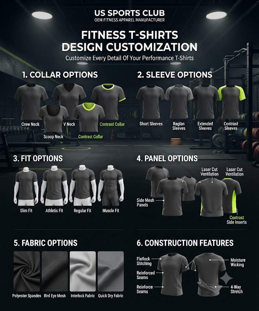 Fitness T-Shirts Manufacturer | Custom OEM Gym T-Shirts Supplier gallery