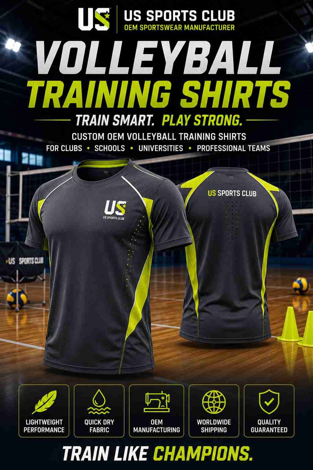Volleyball Training Shirts Manufacturer | Custom OEM Volleyball Training Shirt Supplier