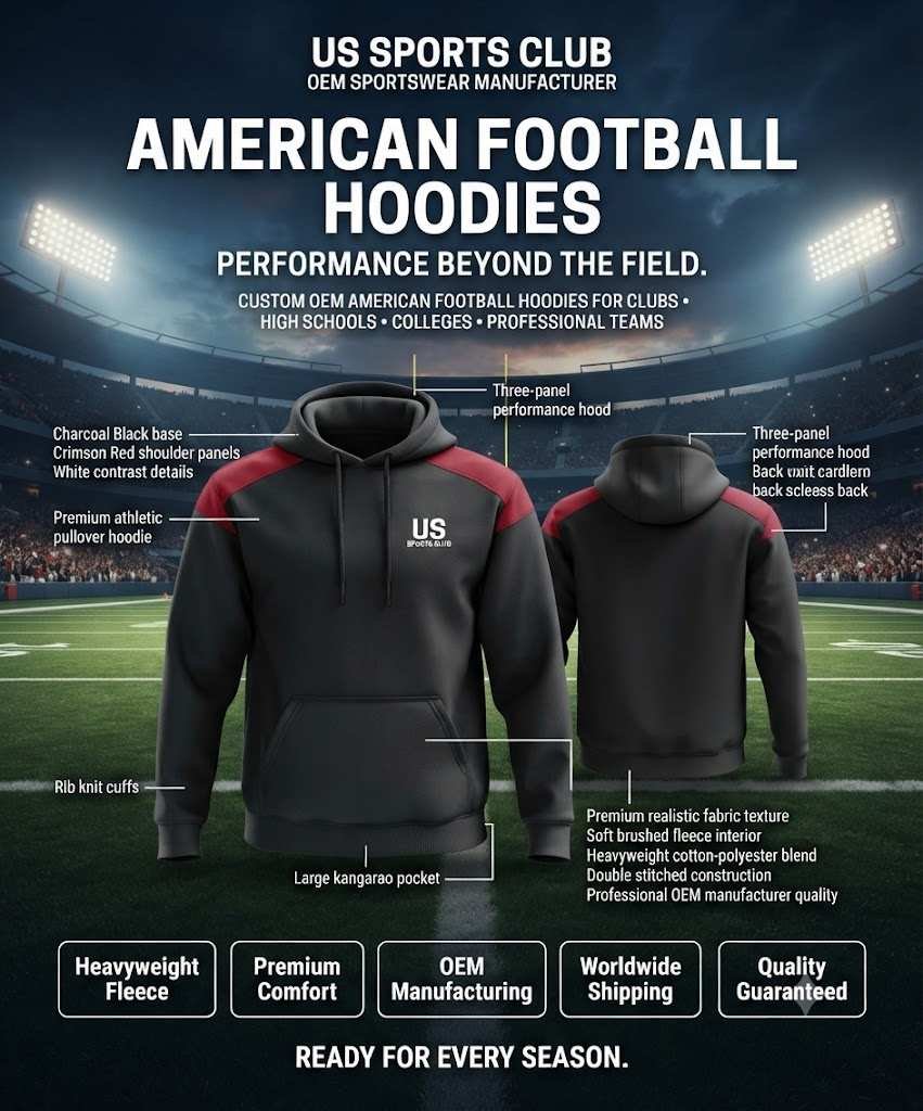 Custom American Football Hoodies | Football Hoodies