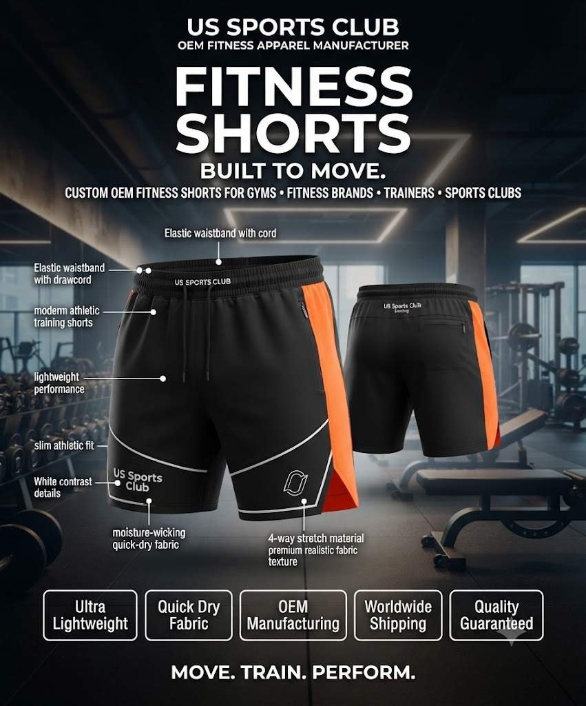 Fitness Shorts Manufacturer | Custom OEM Gym Shorts Supplier
