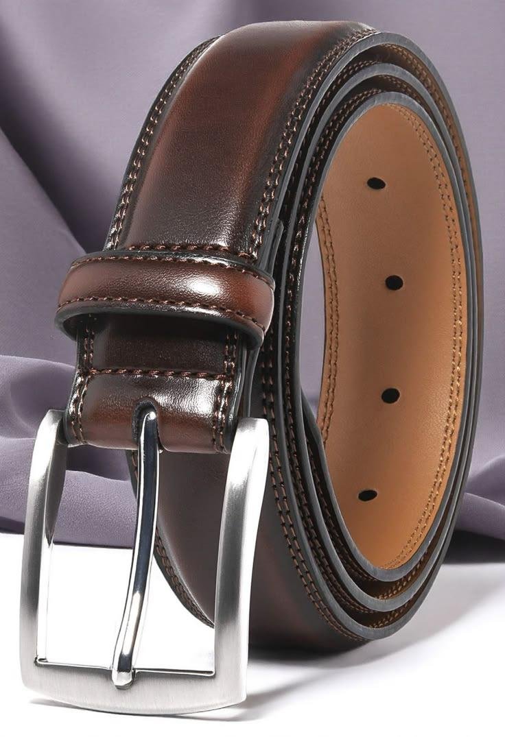 Regal Edge Dress Leather Belt – The Finishing Touch to a Professional Look