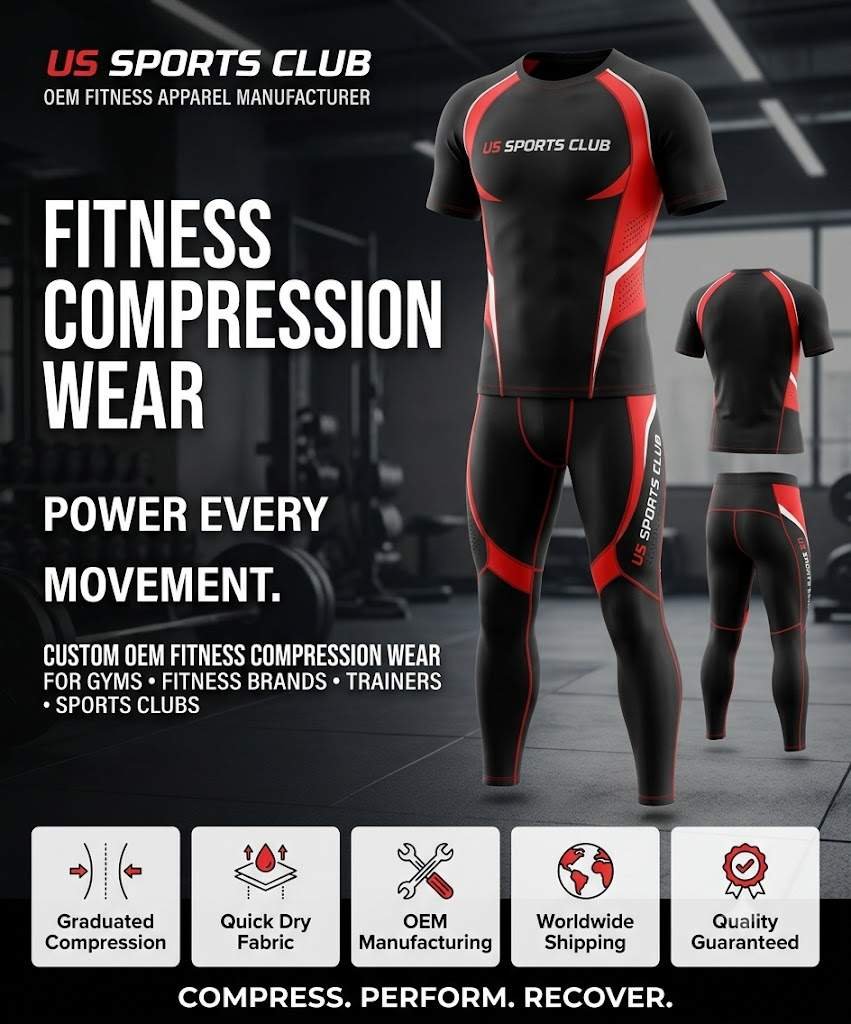 Premium Fitness Compression Wear Manufacturer | Custom Compression Apparel | US SPORT CLUB