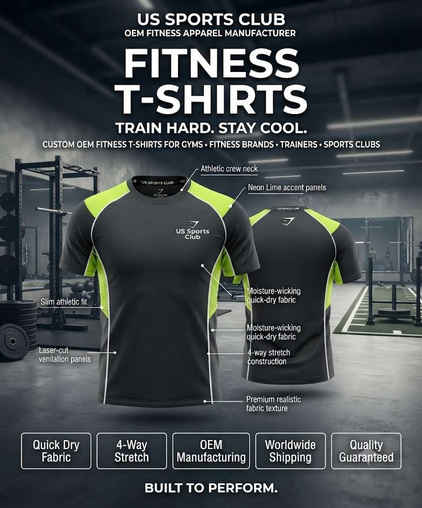 Fitness T-Shirts Manufacturer | Custom OEM Gym T-Shirts Supplier