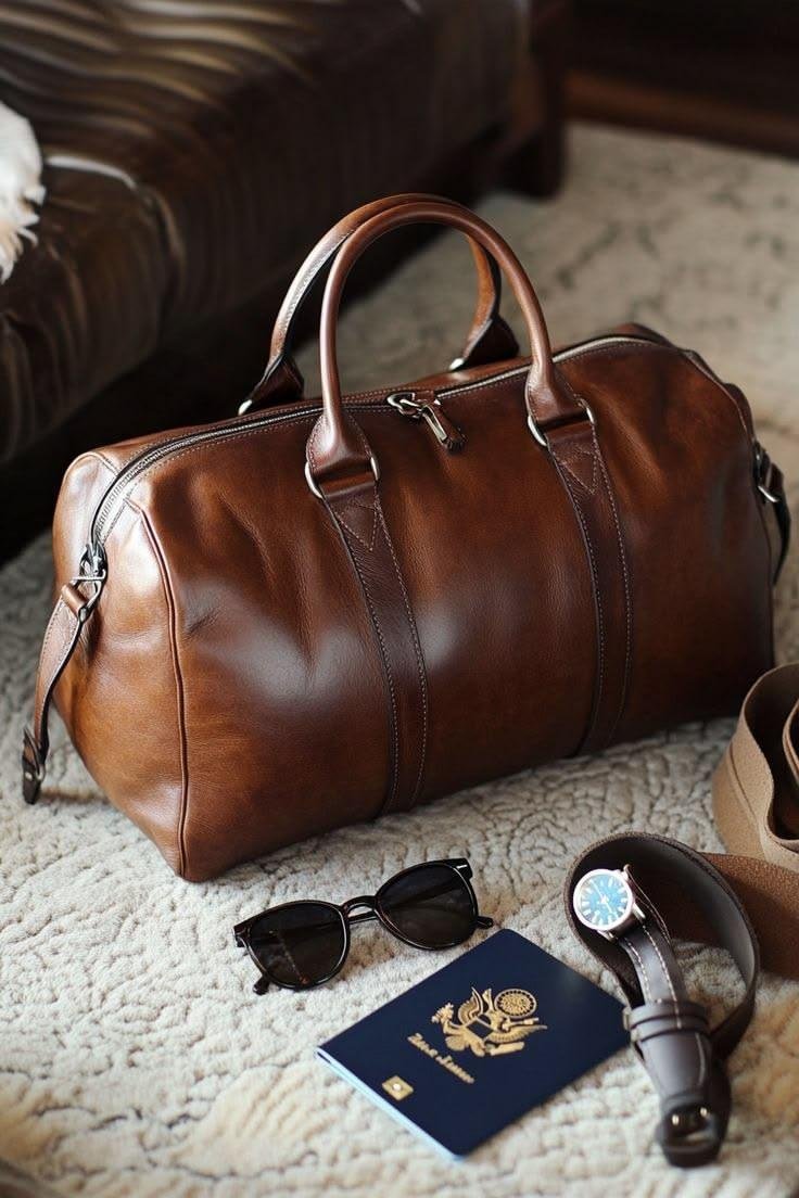 Nomad Elite Leather Duffle Bag – Built for Journeys, Crafted for Success