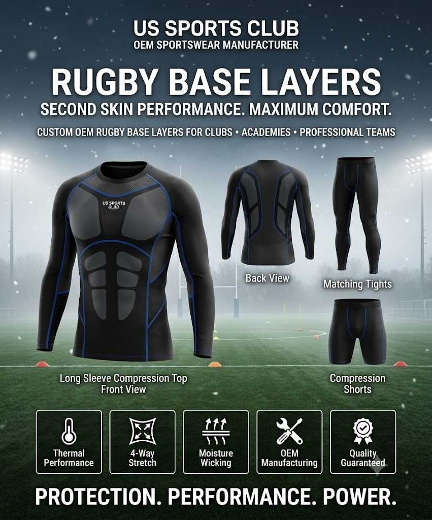 Rugby Base Layers Manufacturer | Custom OEM Rugby Base Layer Supplier